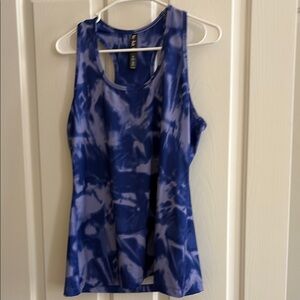 Blue Tie-Dye Women's Tank Top